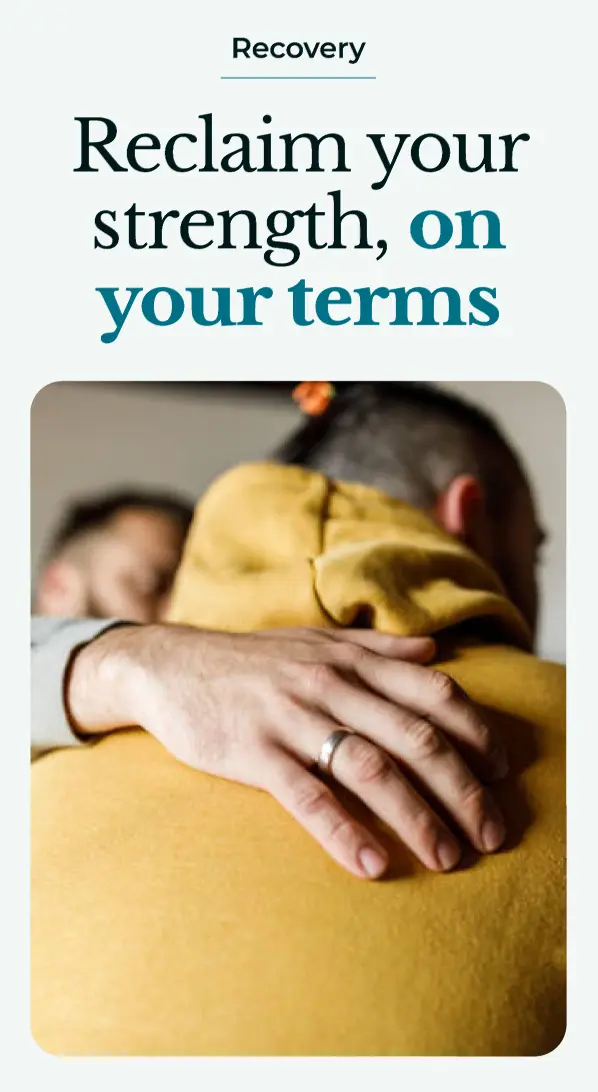 Mobile Recovery services section, “Reclaim your strength, on your terms.”