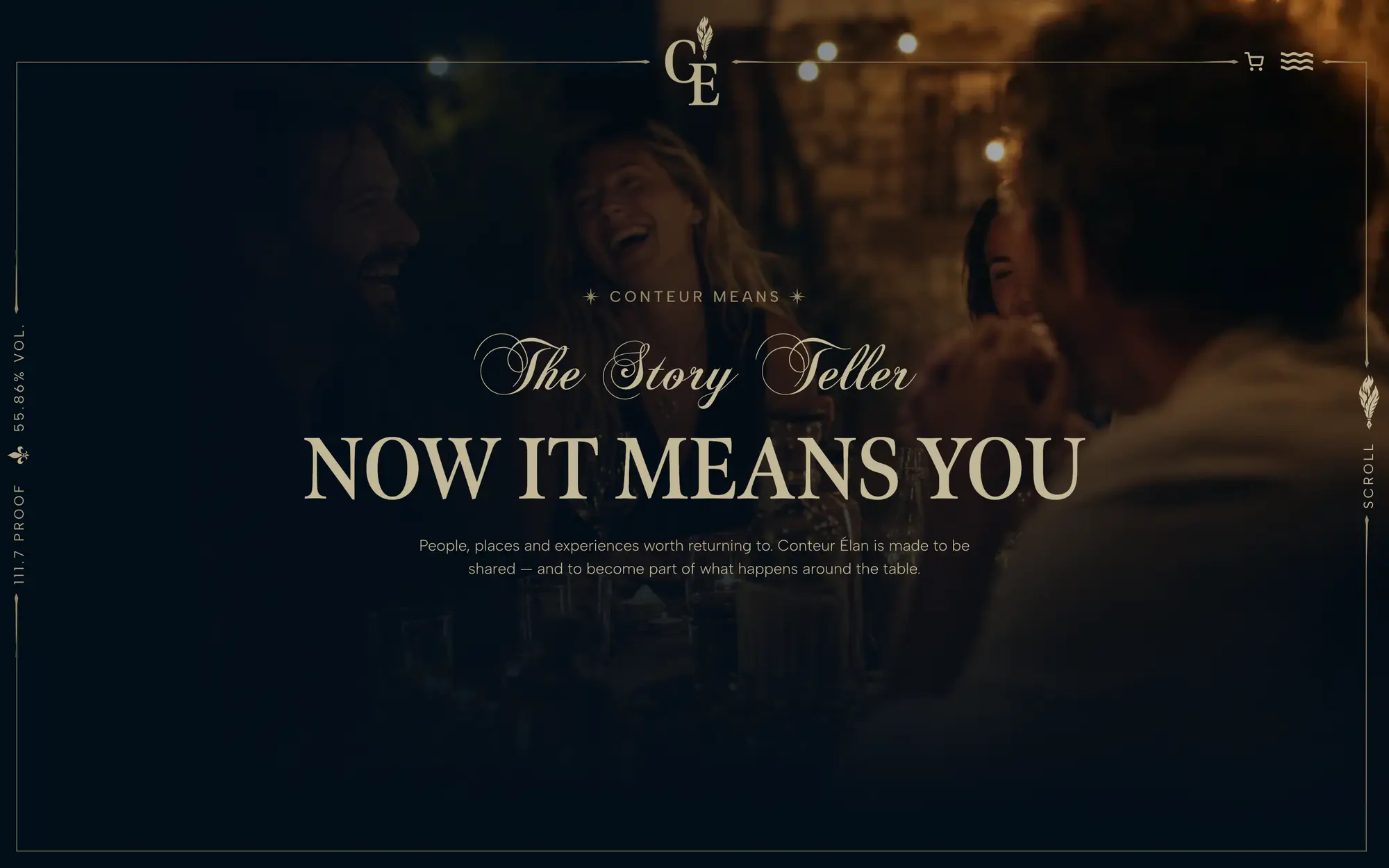 Desktop Storyteller hero, “The Story Teller: Now It Means You,” inviting people to share the moments worth returning to.