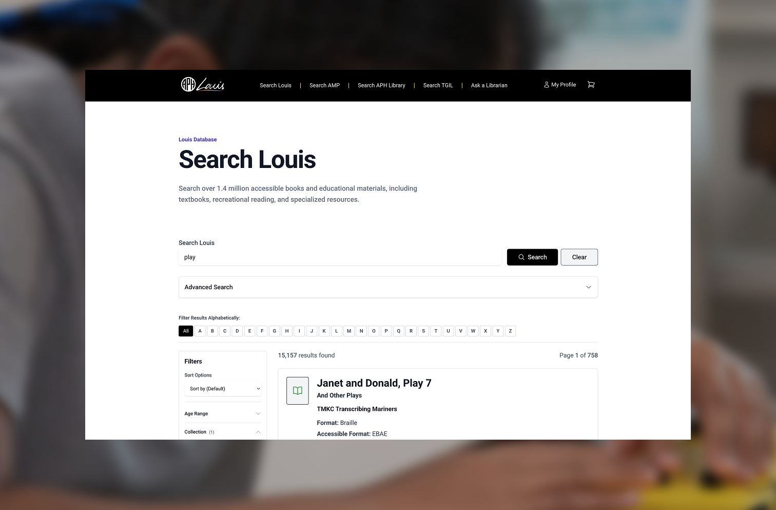Luis Library Louis Library | Our Work | Prolific Digital